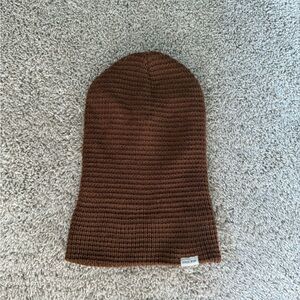 GIGI PIP Brown Knit Beanie